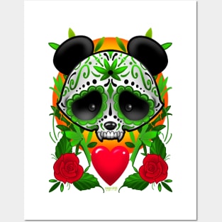 Dia Del Muerte Panda Posters and Art